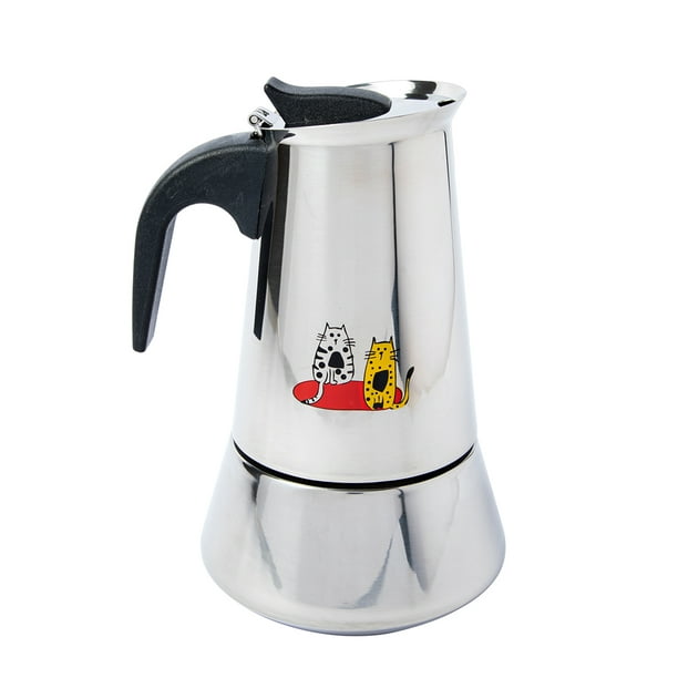 Moka Pot Espresso Maker Stainless Steel 300ml Perculator 6 cups